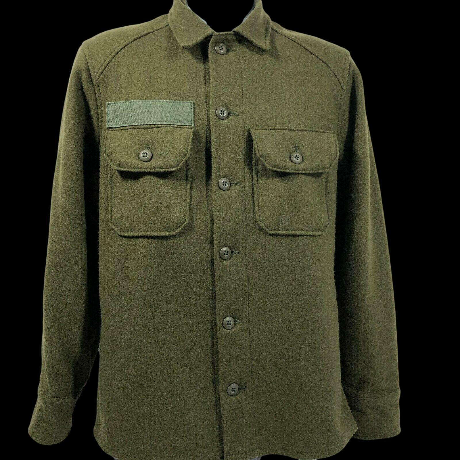 U.S MILITARY WOOL SHIRT ARMY COLD WEATHER SIZE MEDIUM 1981 VINTAGE