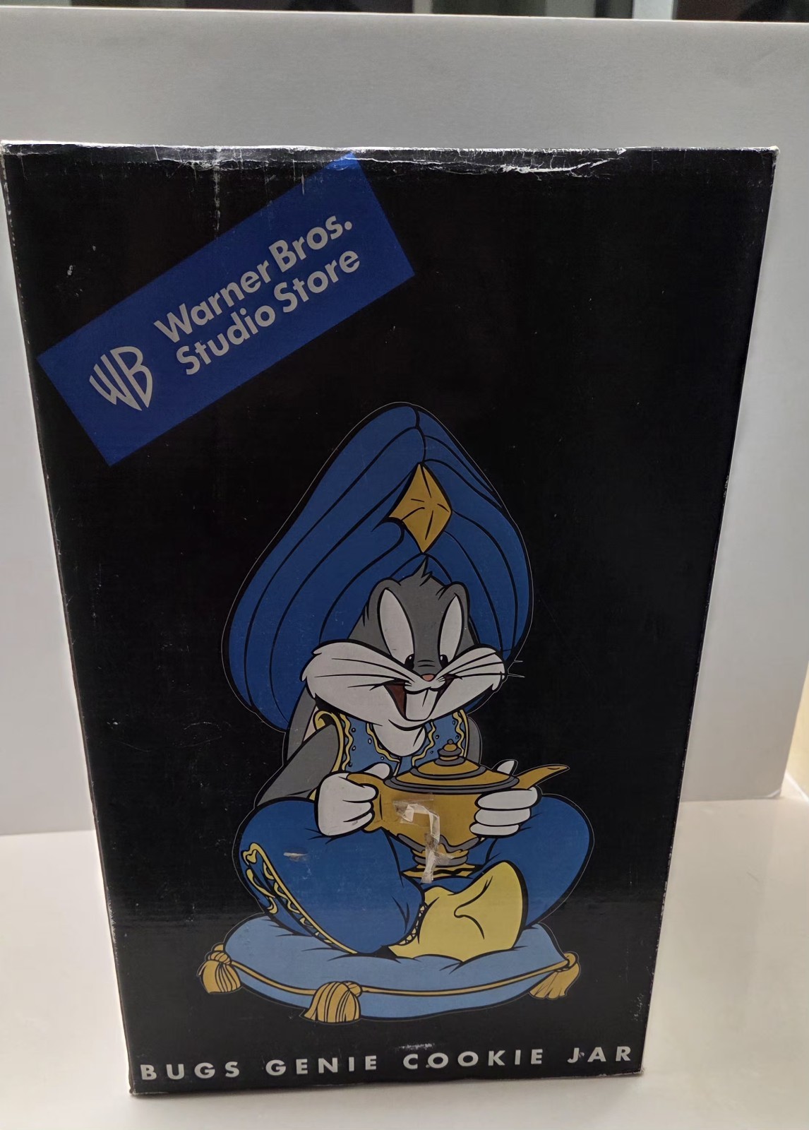 Looney Tunes Warner Bros. 1998 Bug Bunny Genie Cookie Jar NEVER OPENED NEW Looney Tunes Warner Bros. 1998 Bug Bunny Genie Cookie Jar NEVER OPENED NEW