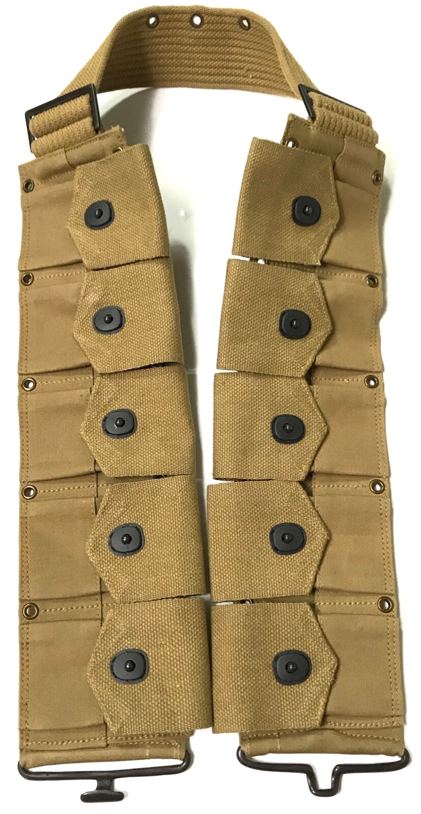 WWI WWII US M1910 M1917 M1903 RIFLE 10 POCKET COMBAT FIELD EQUIPMENT BELT-LONG WWI WWII US M1910 M1917 M1903 RIFLE 10 POCKET COMBAT FIELD EQUIPMENT BELT-LONG