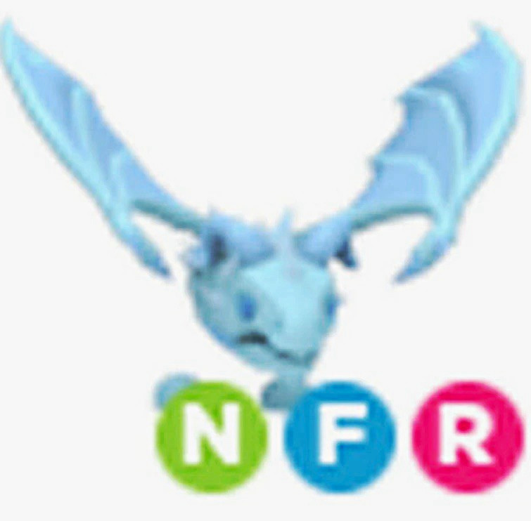 Adopt Me Neon Frost Dragon Neon Flyable Rideable