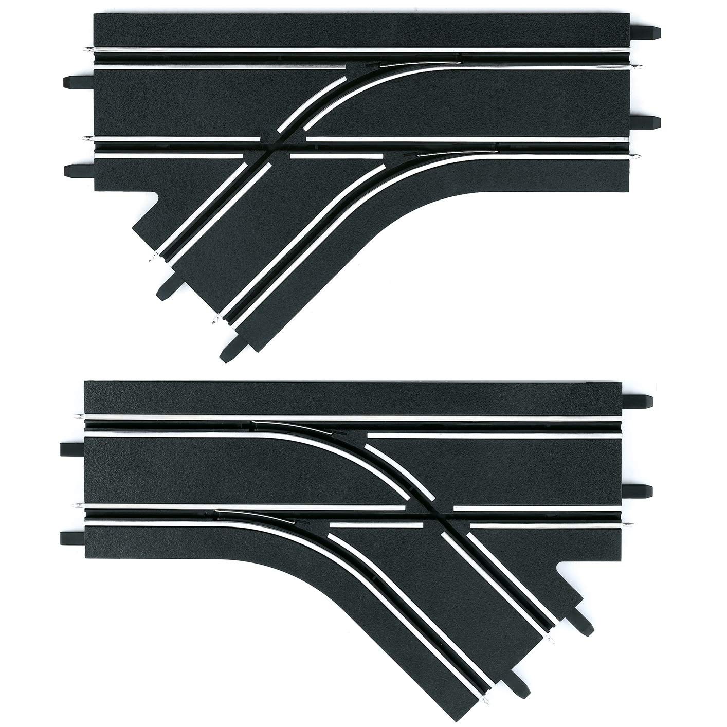 Carrera Digital 143, GO Plus Mechanical Lane Change Section Left/Right, Black