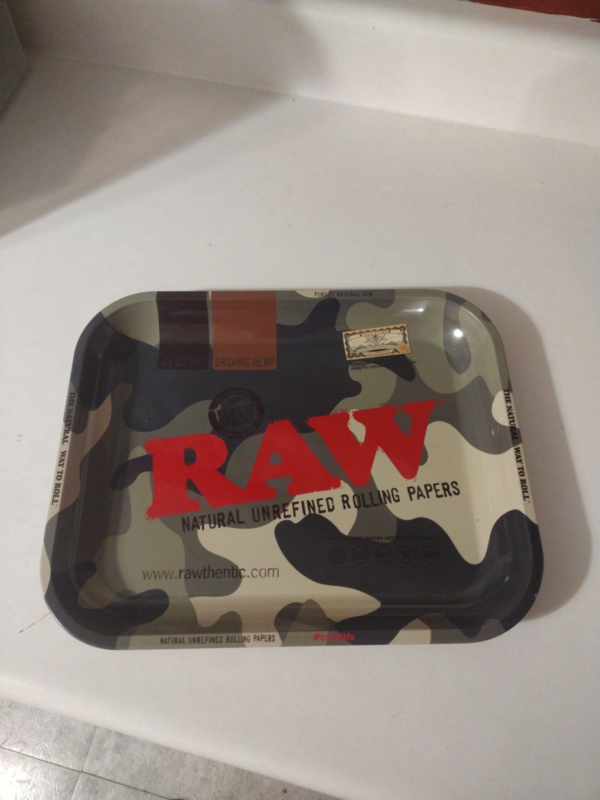 Raw Camo Rolling Tray 13\