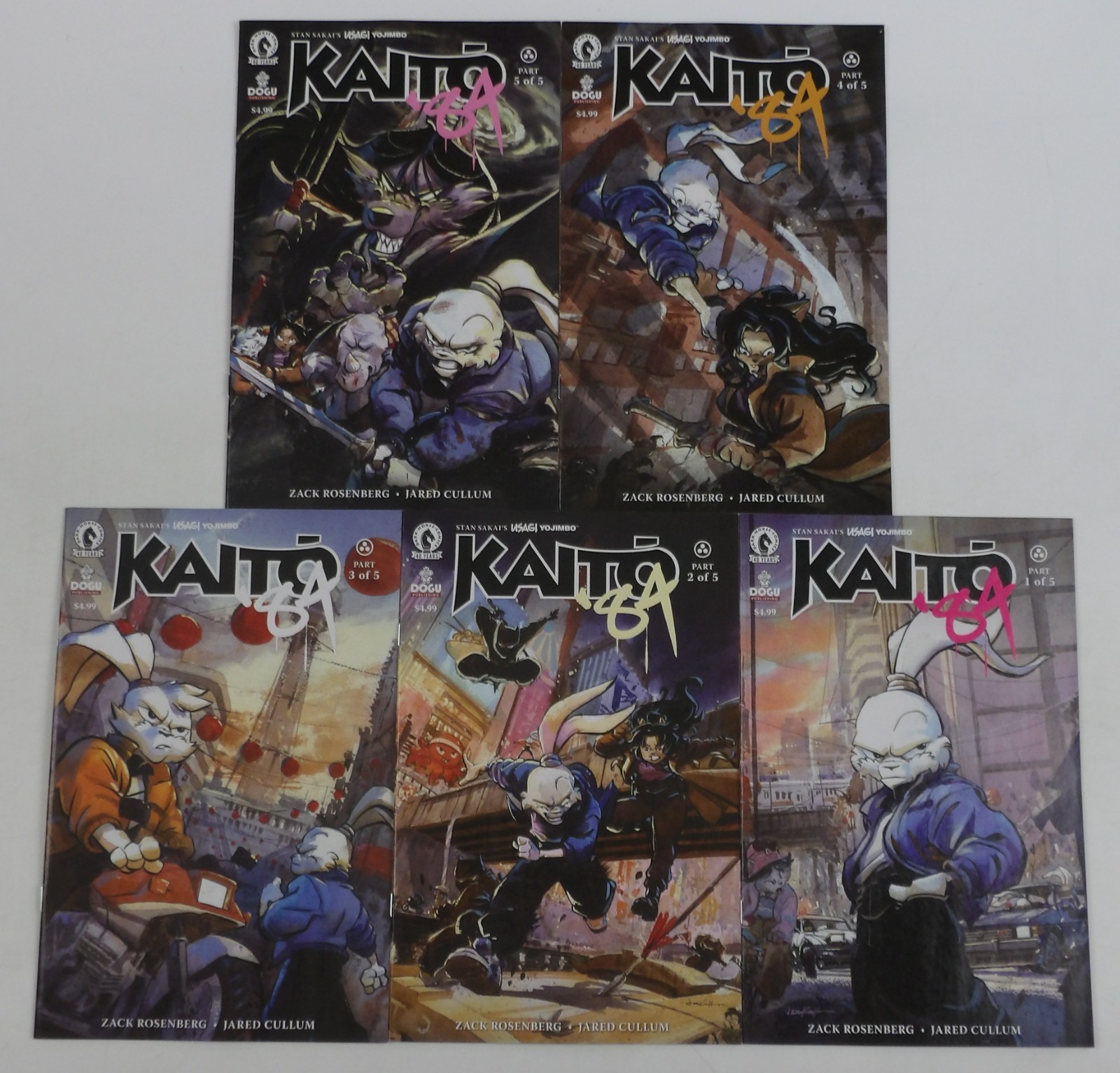 Stan Sakai's Usagi Yojimbo: Kaito ‘84 #1-5 VF/NM complete series Dark Horse Stan Sakai's Usagi Yojimbo: Kaito ‘84 #1-5 VF/NM complete series Dark Horse