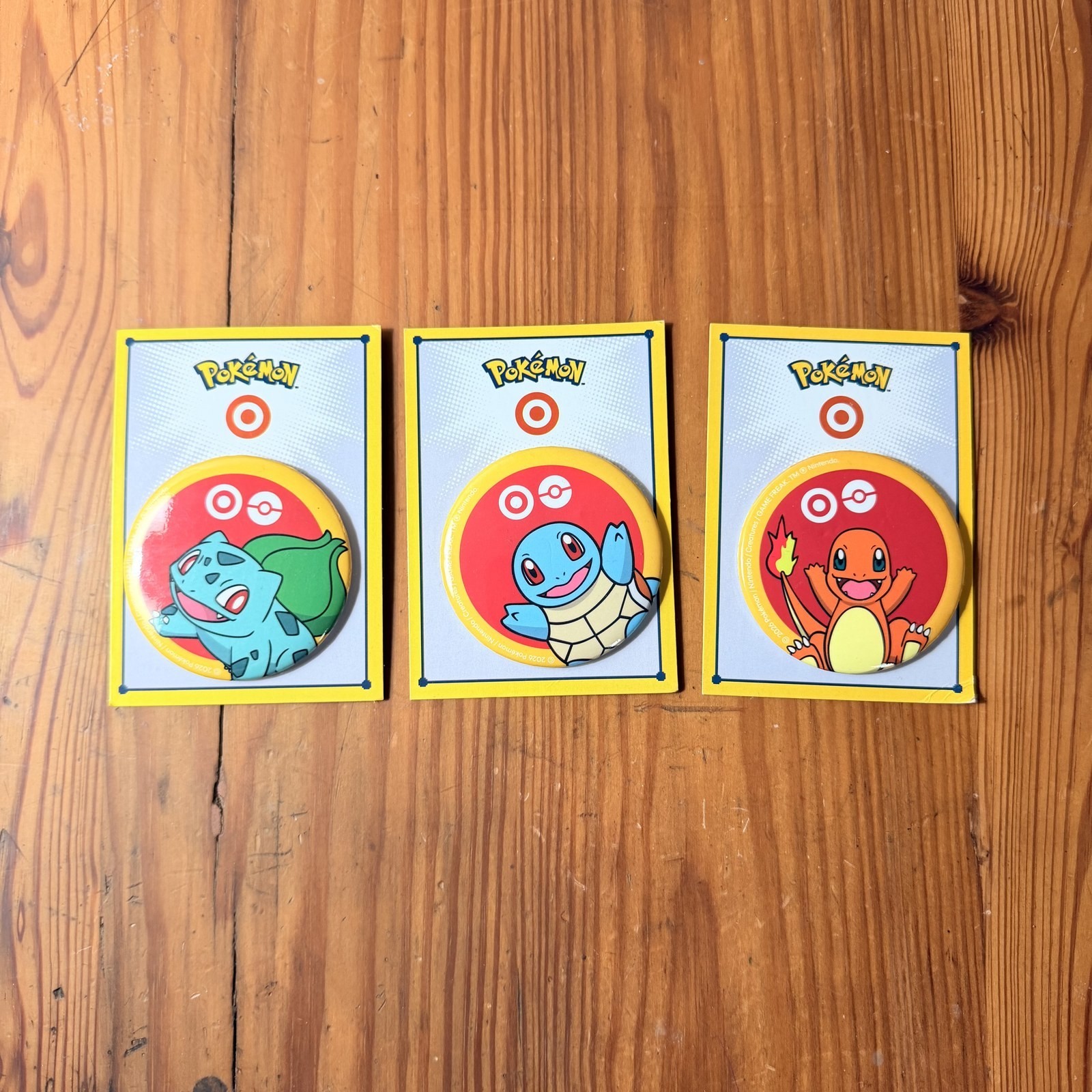 Pokémon Target set of 3 Pin Official 2024 NIP Pokémon Target set of 3 Pin Official 2024 NIP