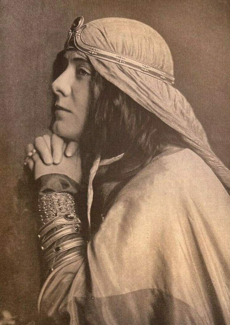1911 Vintage Illustration Actress Julia Marlowe