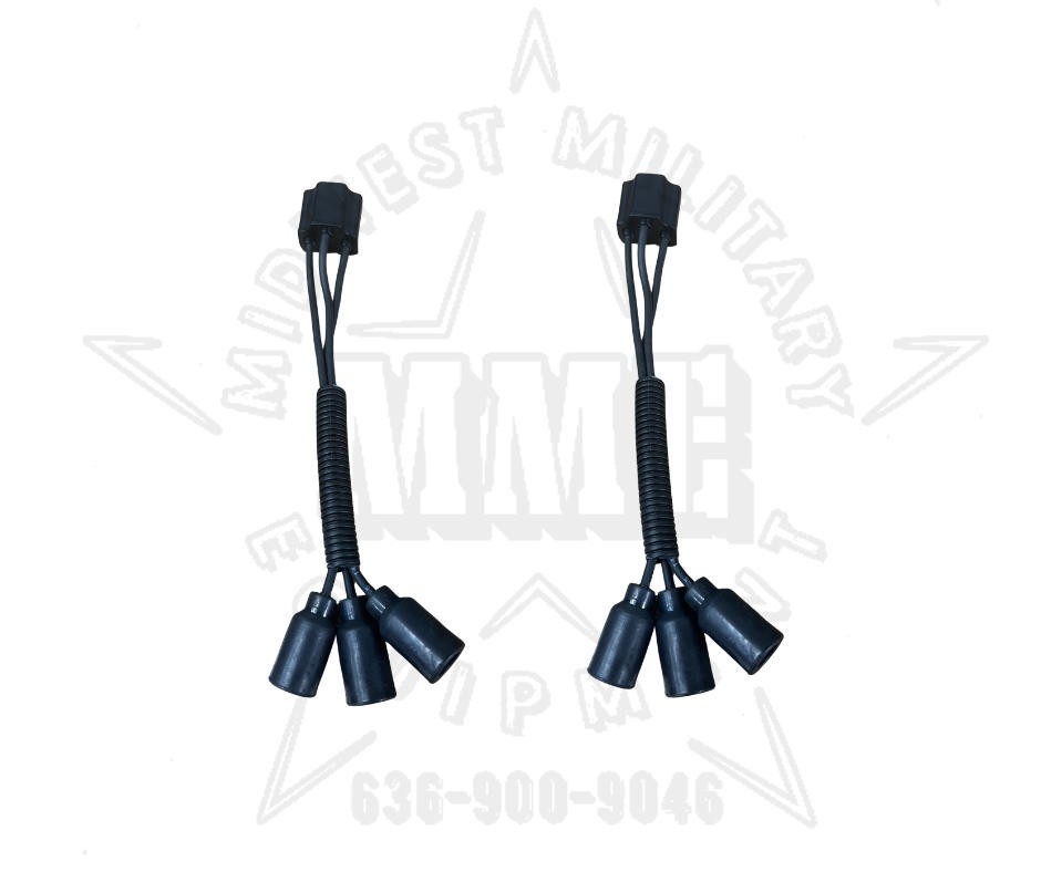 H4 HEADLIGHT PLUG ADAPTER TO FEMALE MILITARY PLUG M998 M923 M1078