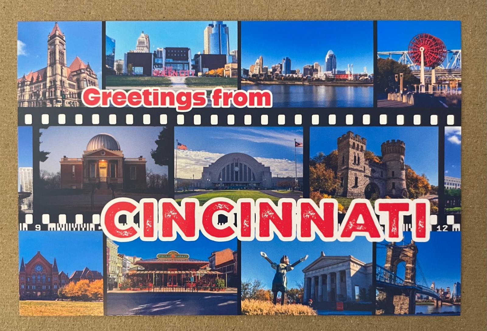 New postcard 4x6 Cincinnati Multiview Greetings from Cincinnati Ohio