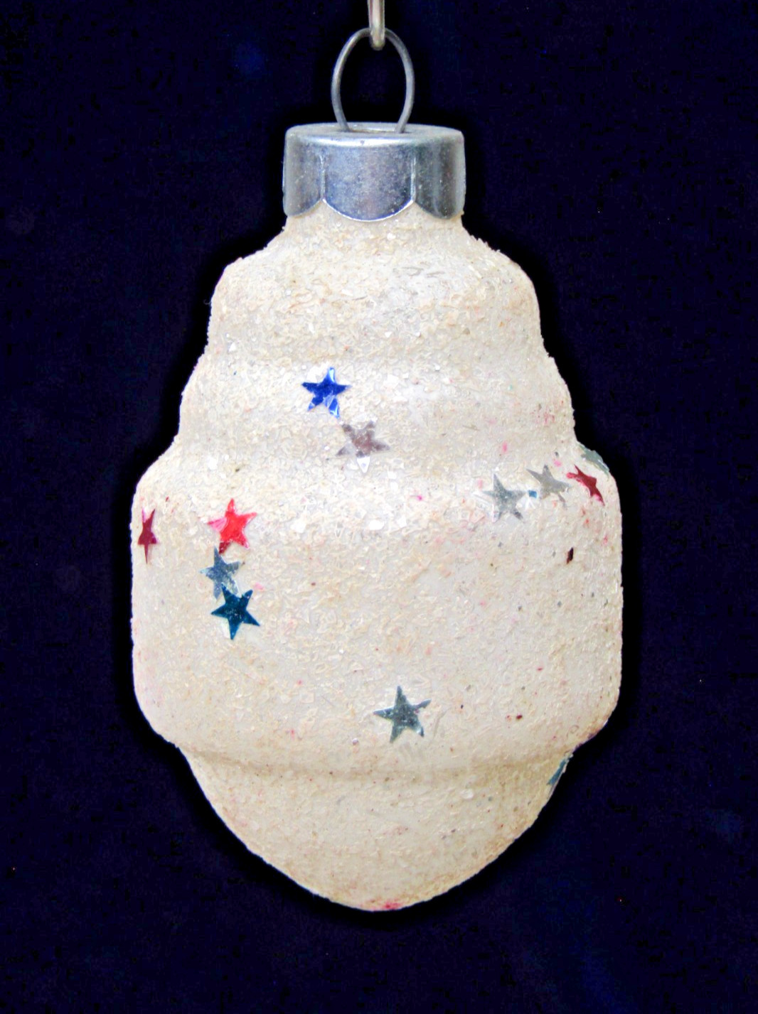 VTG WWII era Glass Mica STAR CONFETTI Lantern DROP Christmas Ornament Franke