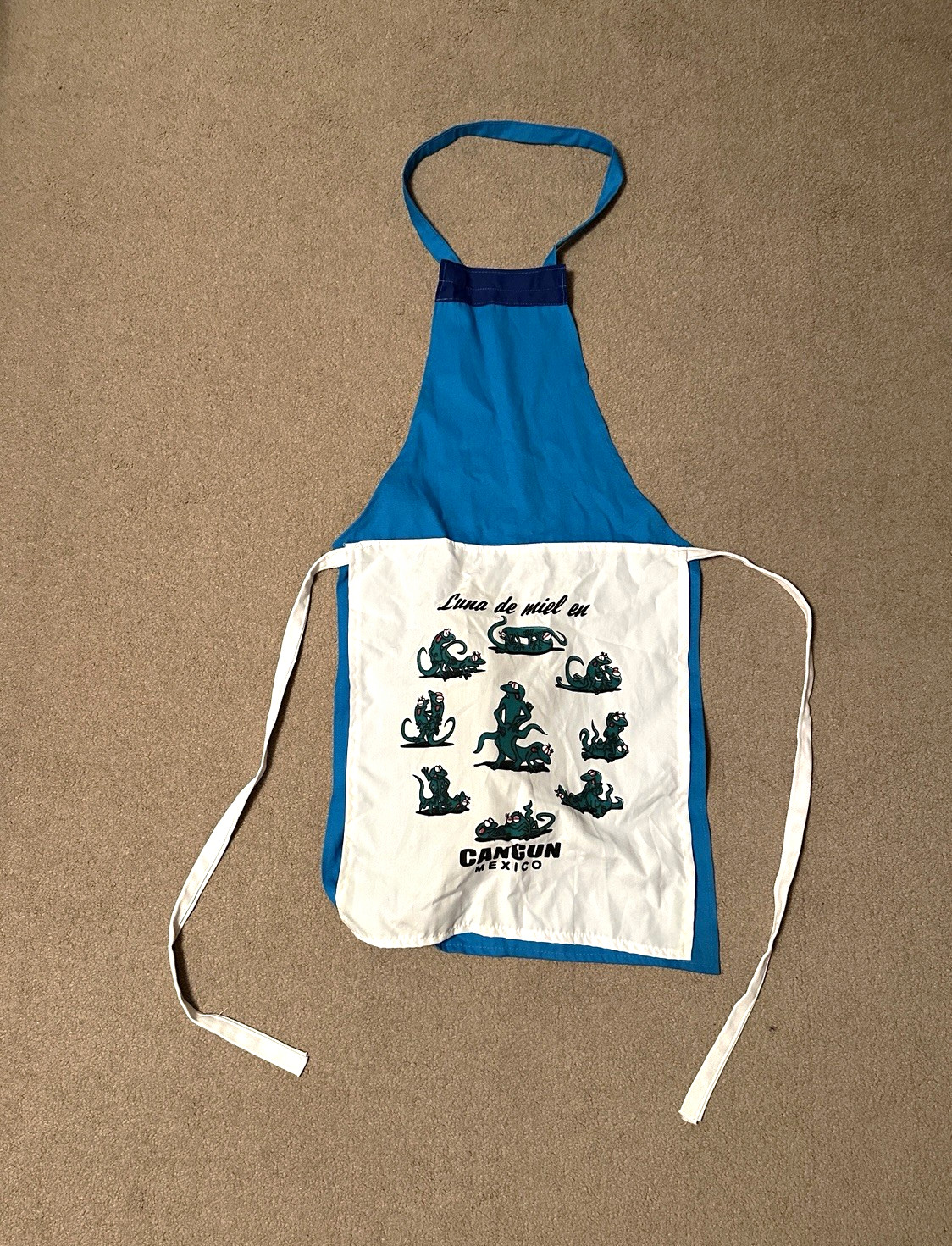 Vintage Cancun Mexico Gag Apron \