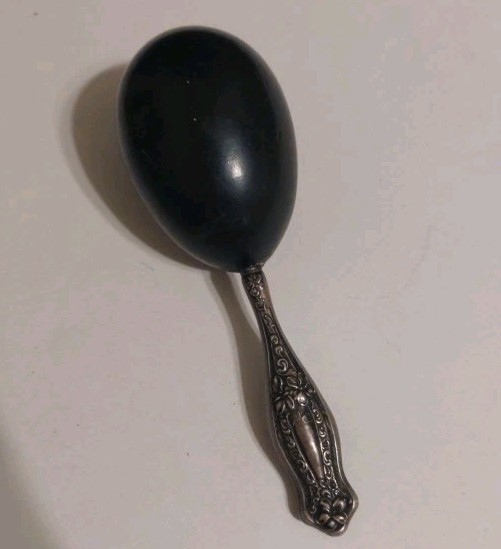 Victorian Era Sterling Silver Handle Sock Darning Egg Victorian Era Sterling Silver Handle Sock Darning Egg