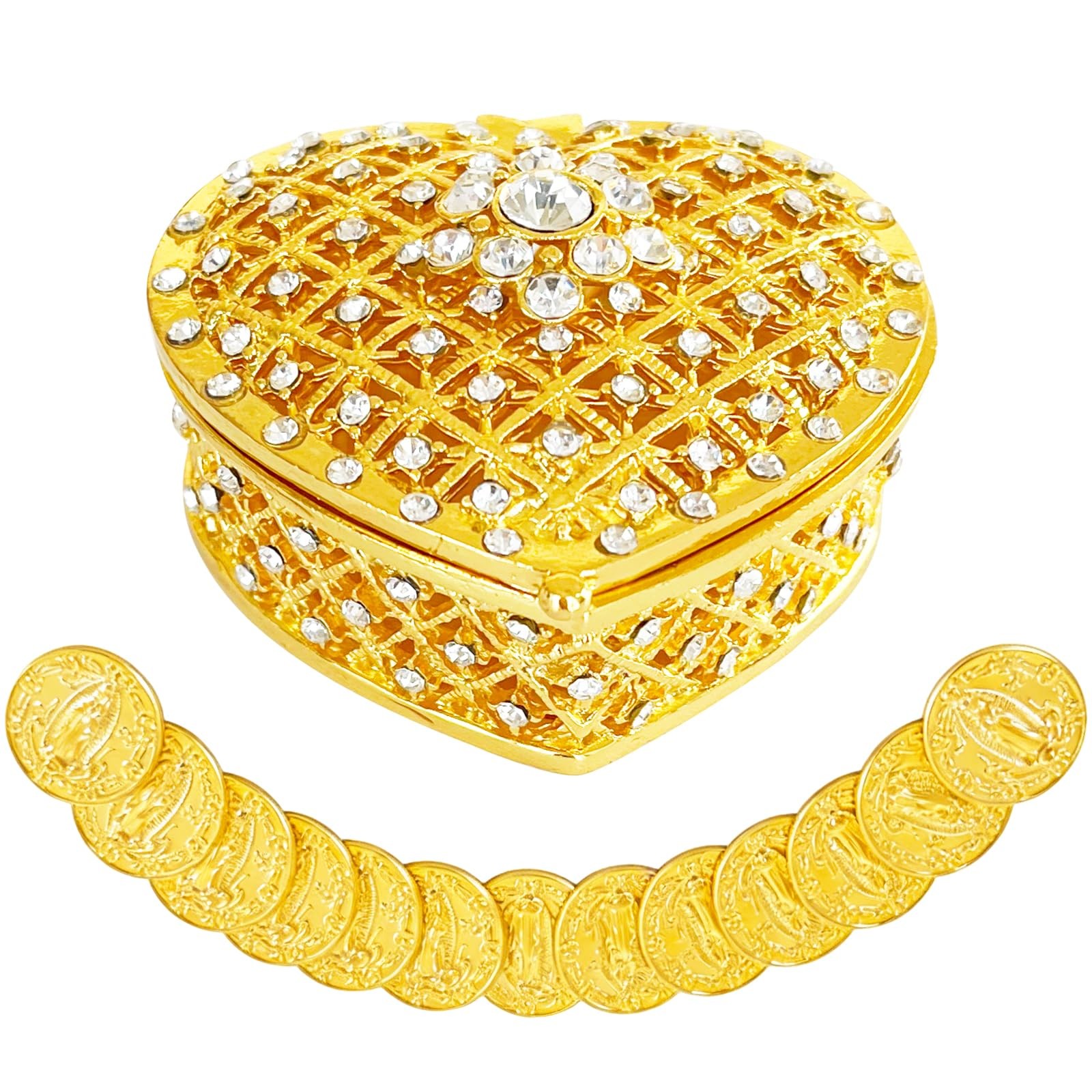 LAIAMER Wedding Arras Coins Set - Arras Para Boda Catolica, Arras De Boda Cri...