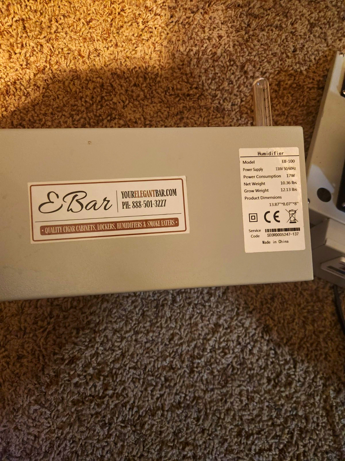 Elegant Bar EB-100 Cigar Humidifer