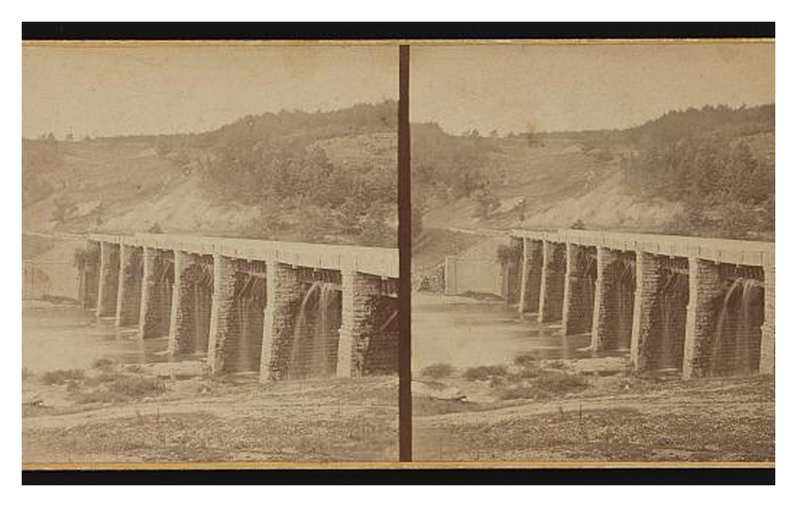 Portageville New York Aqueducts Standard Postcard Portageville New York Aqueducts Standard Postcard
