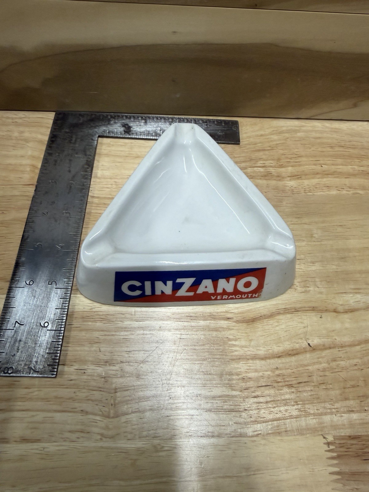 Vintage Cinzano Vermouth Ashtray Triangle 5