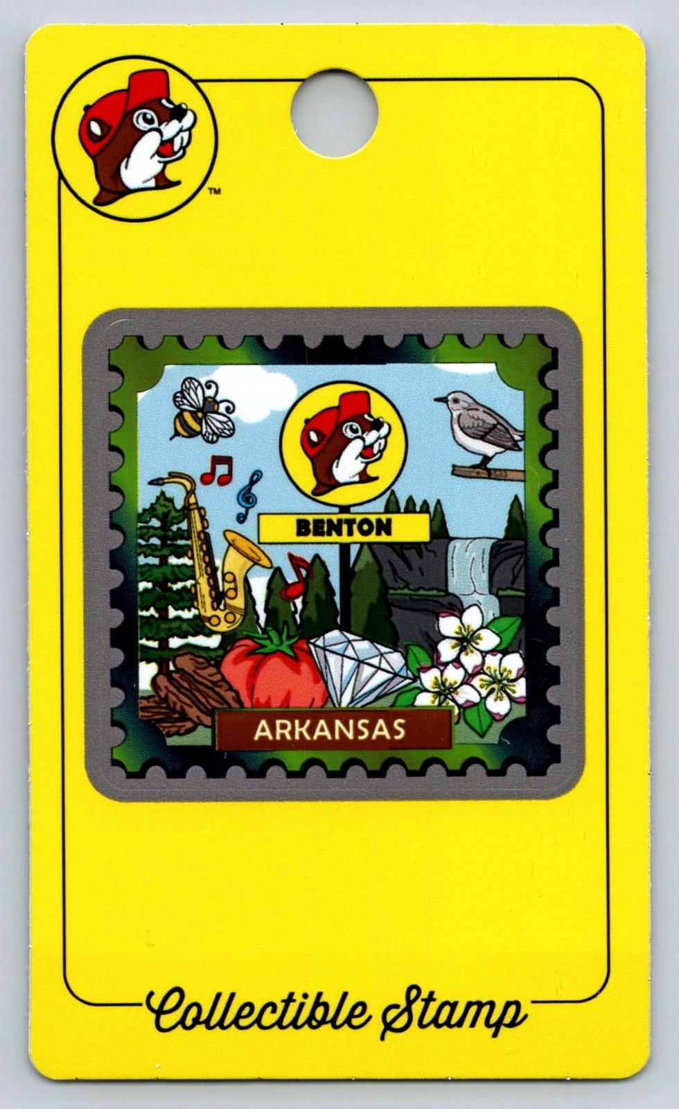 Buc-ee\'s Collectible Sticker Passport Stamp - Benton Arkansas  Store