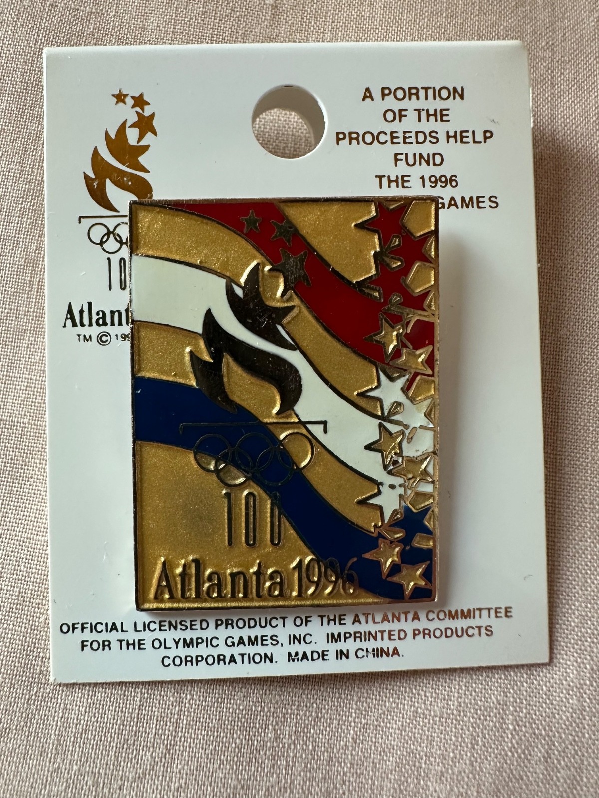 Atlanta 1996 Olympic Games Official Licensed Pin Atlanta 1996 Olympic Games Official Licensed Pin