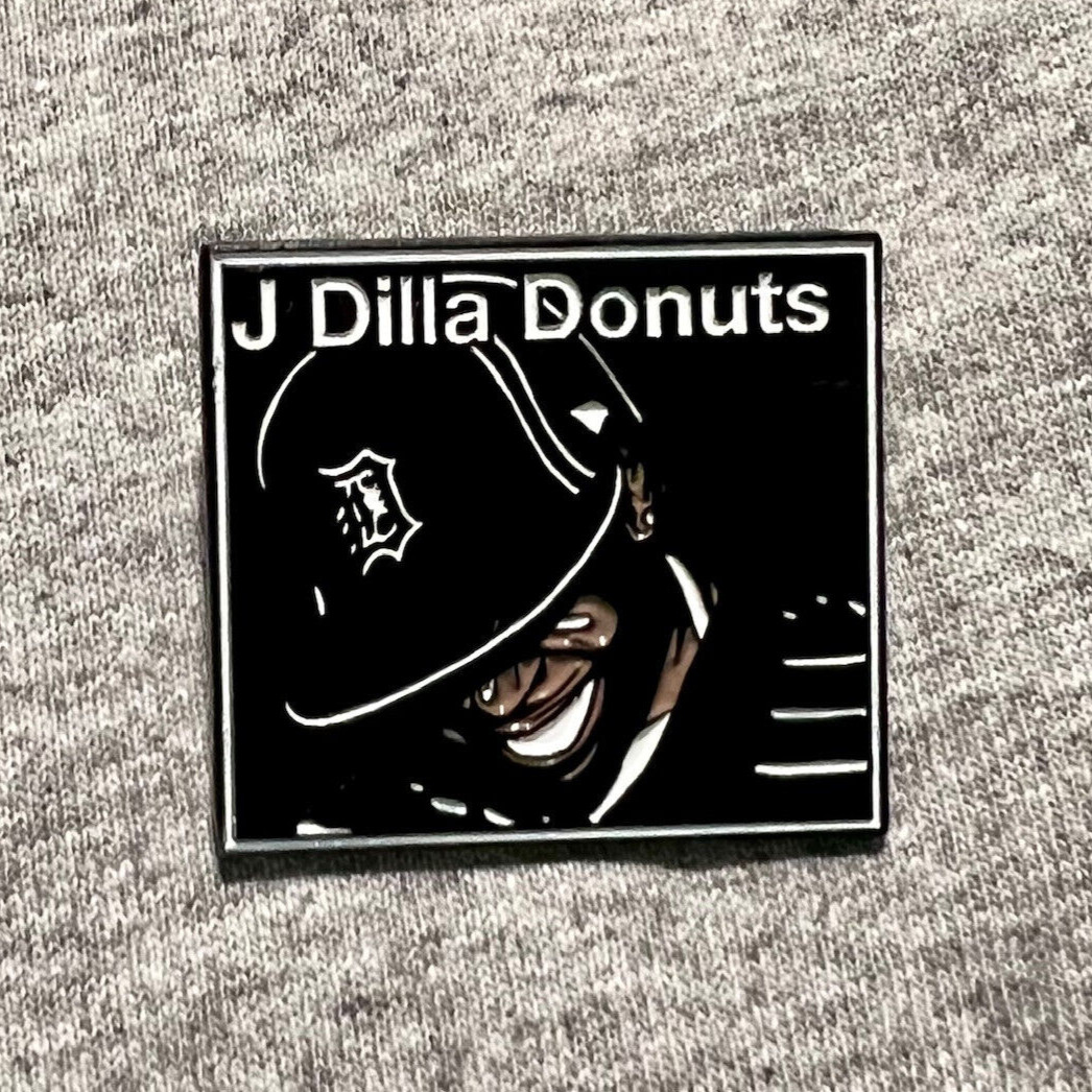J Dilla Donuts enamel Pin Lapel - Quasimoto - MF Doom - mpc - Madlib madvillain