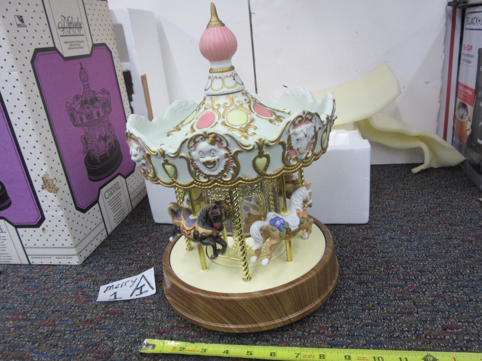 Carousel Merry Go Round Victoria Park WACO Melody in Motion Porcelain