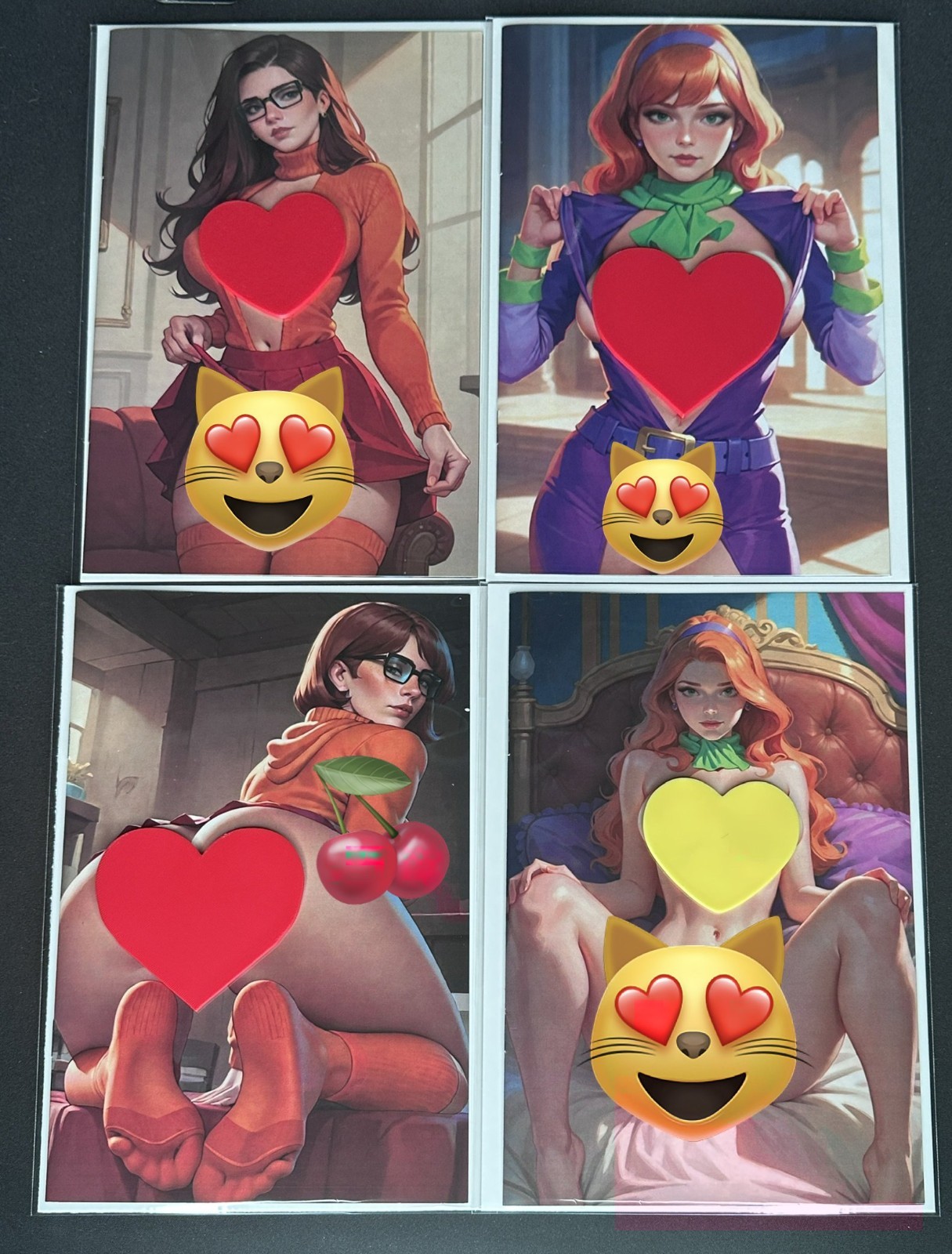 Keys Comics #2 Thelma  & Daphne Virgin Variant Cover Naughty NM LTD 100 Bundle 4