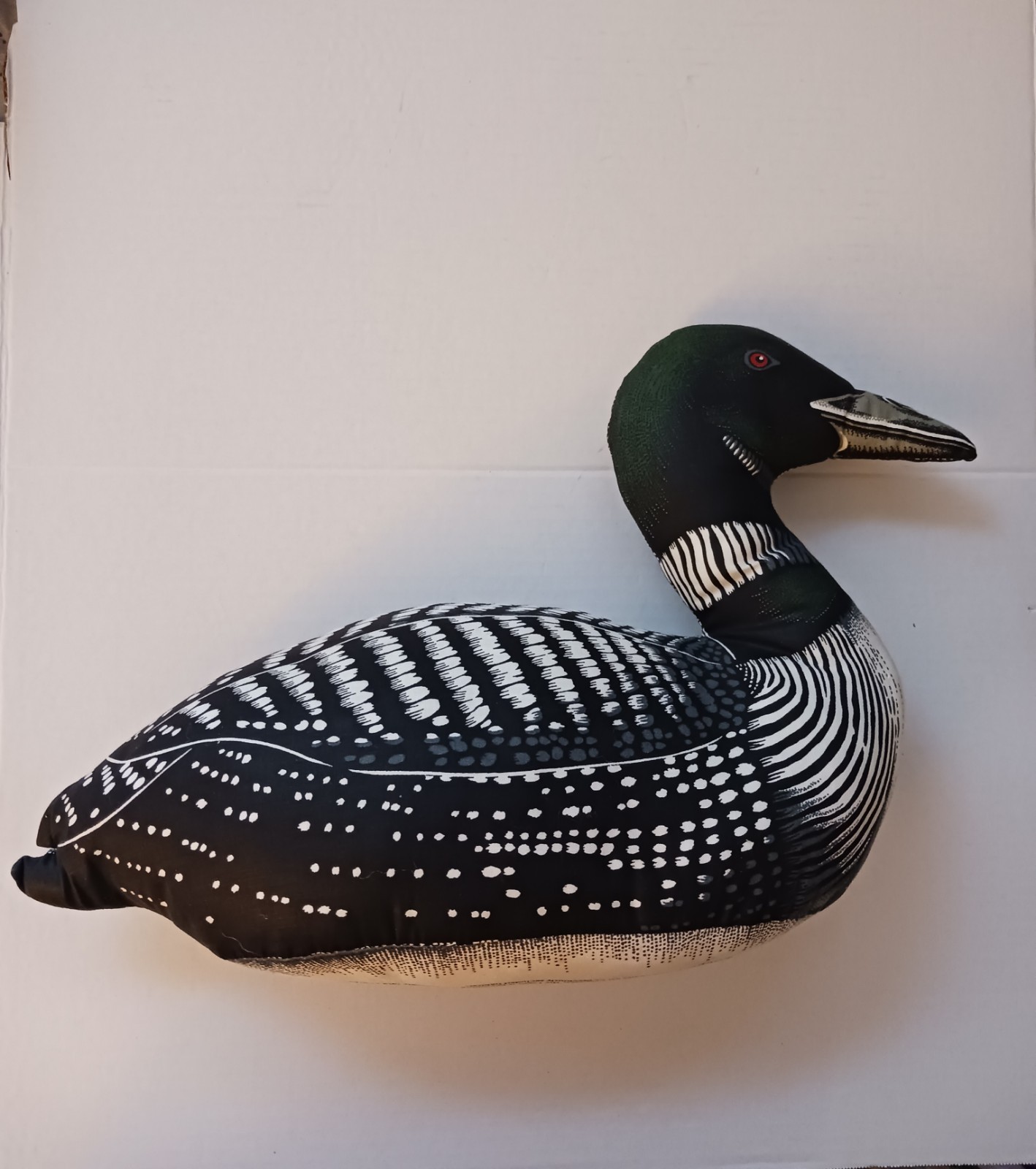 1980s THE LOON Stuffed Fabric Cloth Decoy , Hand Stitched Excellent Condition 1980s THE LOON Stuffed Fabric Cloth Decoy , Hand Stitched Excellent Condition