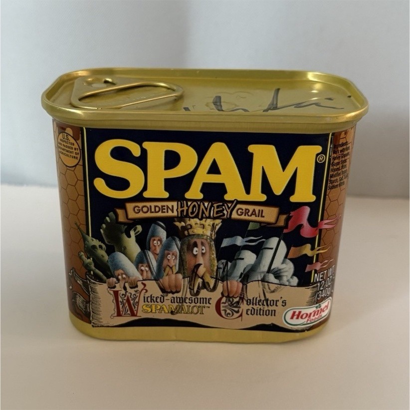 SPAM Golden Honey Grail Monty Python’s Spamalot Signed Azaria and Nichols- Rare
