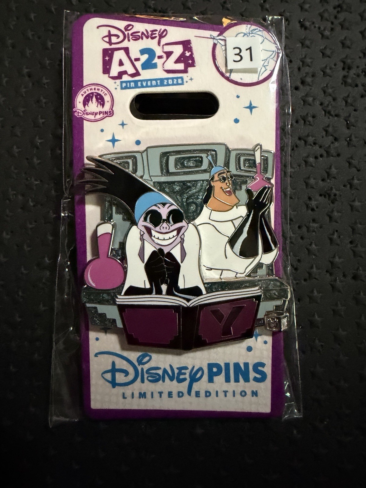 2026 Disney A-2-Z Pin Event Alphabet Collection Pin Y Yzma Kronk LE 650 New