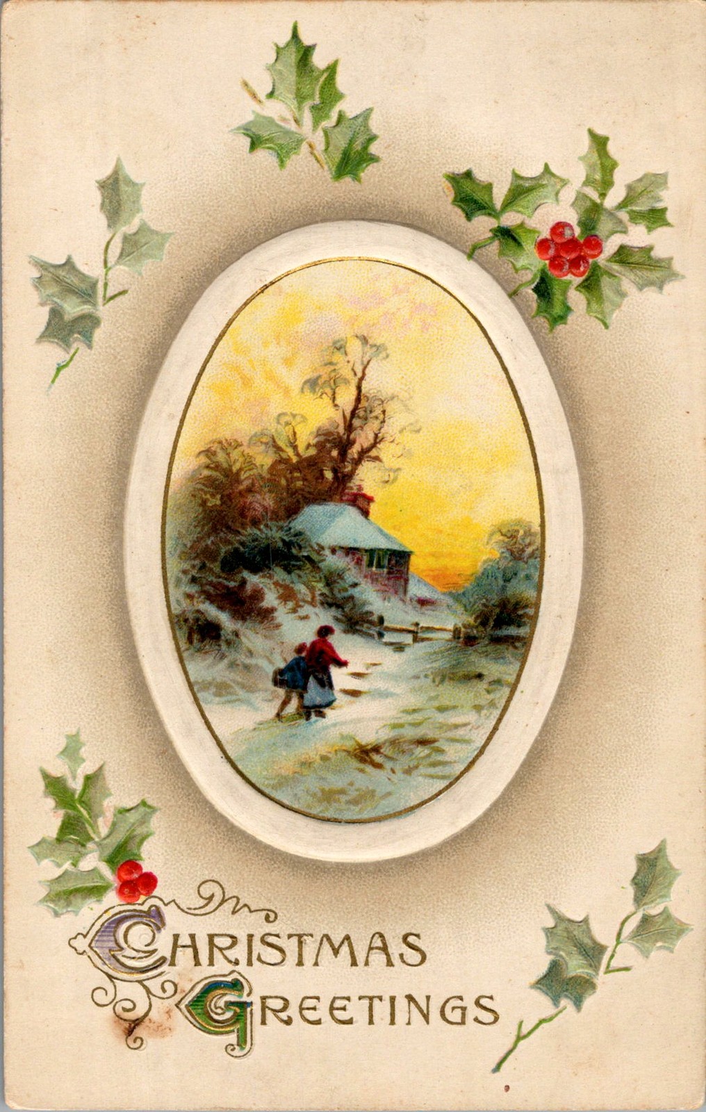 Christmas Postcard Lot of 3