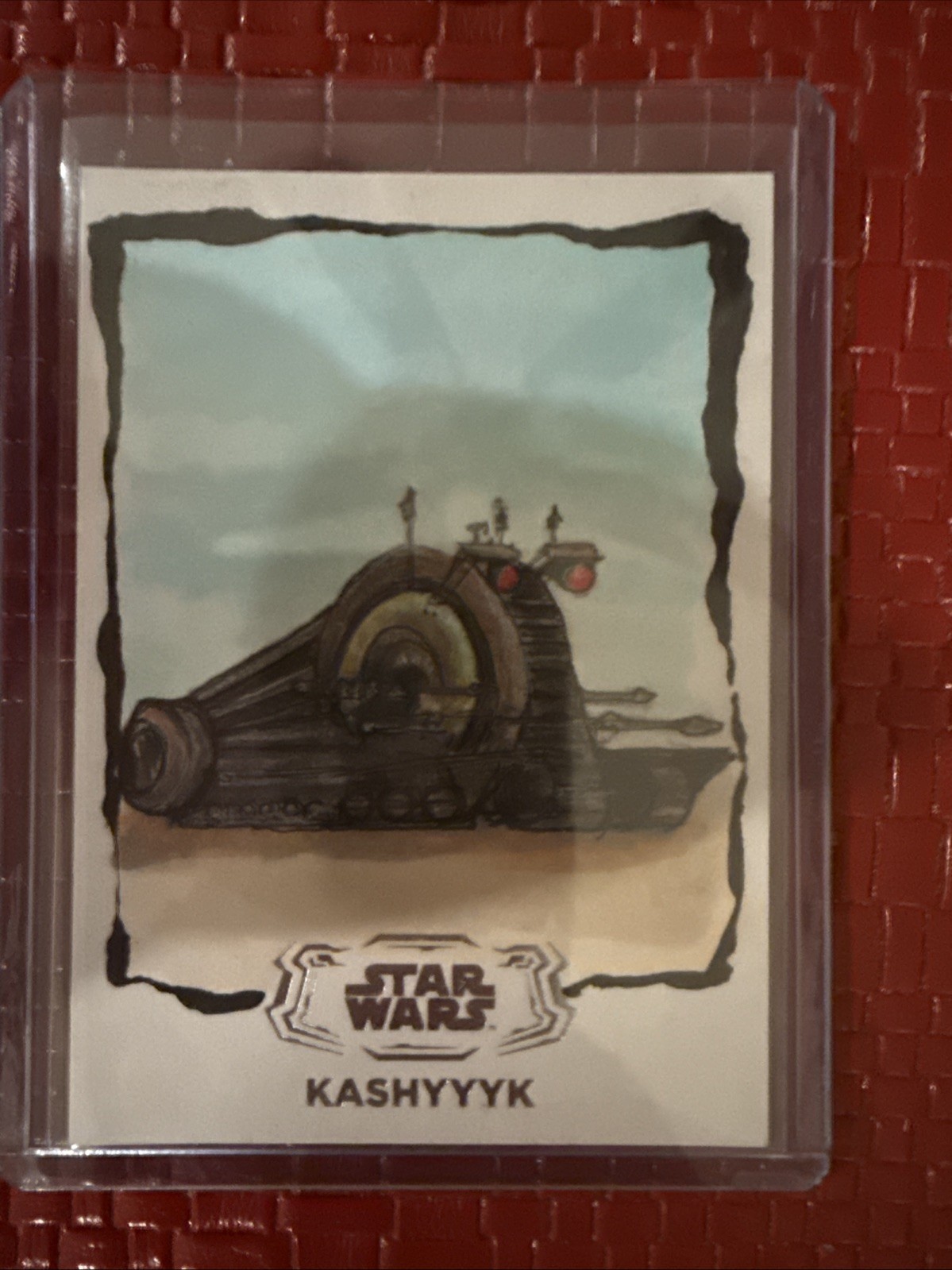 2024 Topps Star Wars Hyperspace Sketch Card 1/1 Corporate Alliance Tank Driod