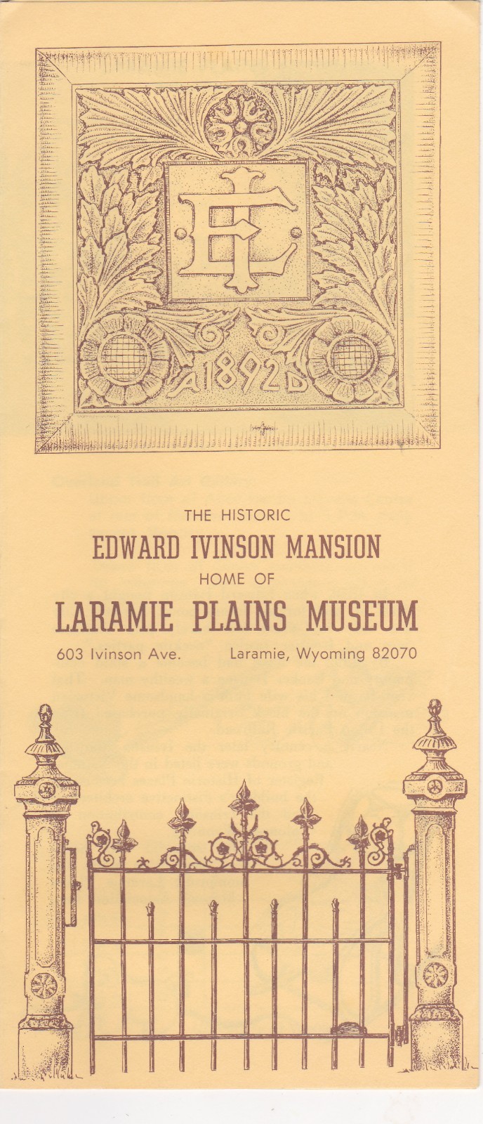 1970\'s Laramie Plains Museum Laramie Wyoming Brochure