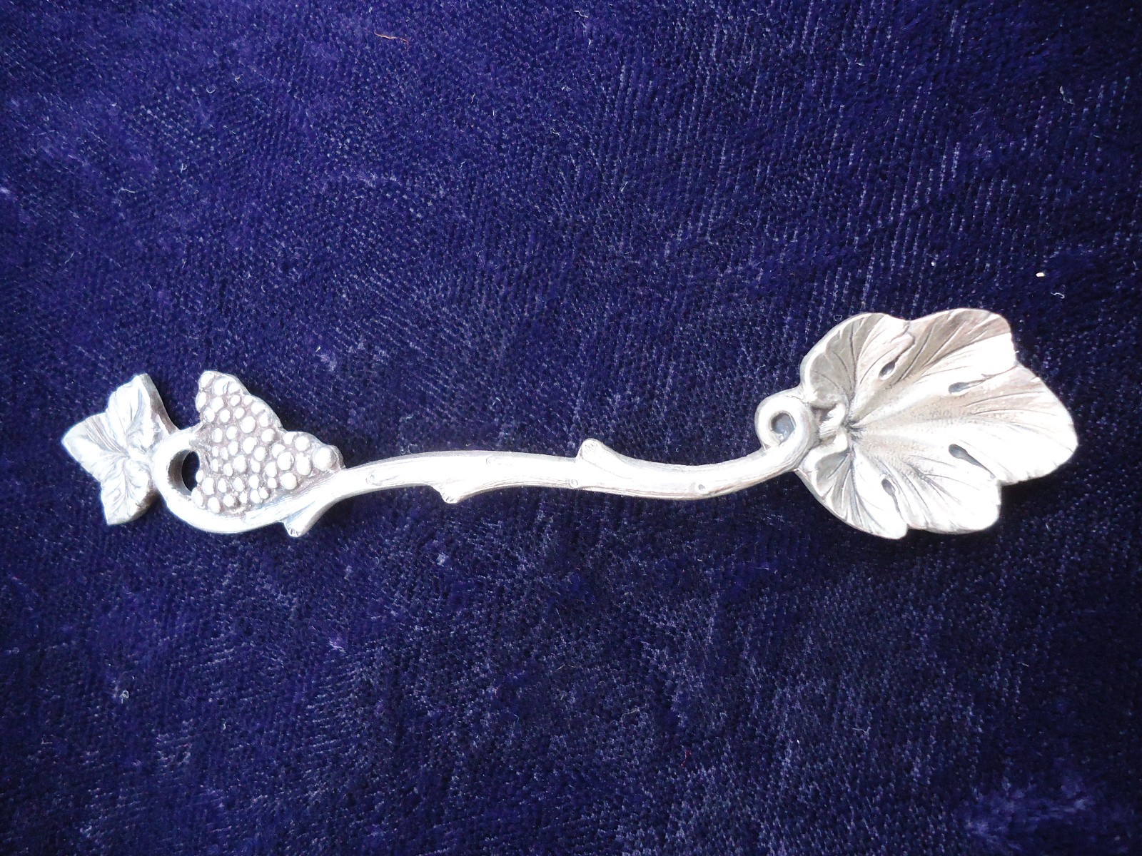 Vintage Topazio (Portugal) Silver Plate Spoon Grapevine Pattern