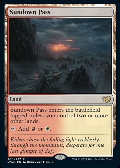 Sundown Pass ~ Crimson Vow [ NM ] [ Magic MTG ]