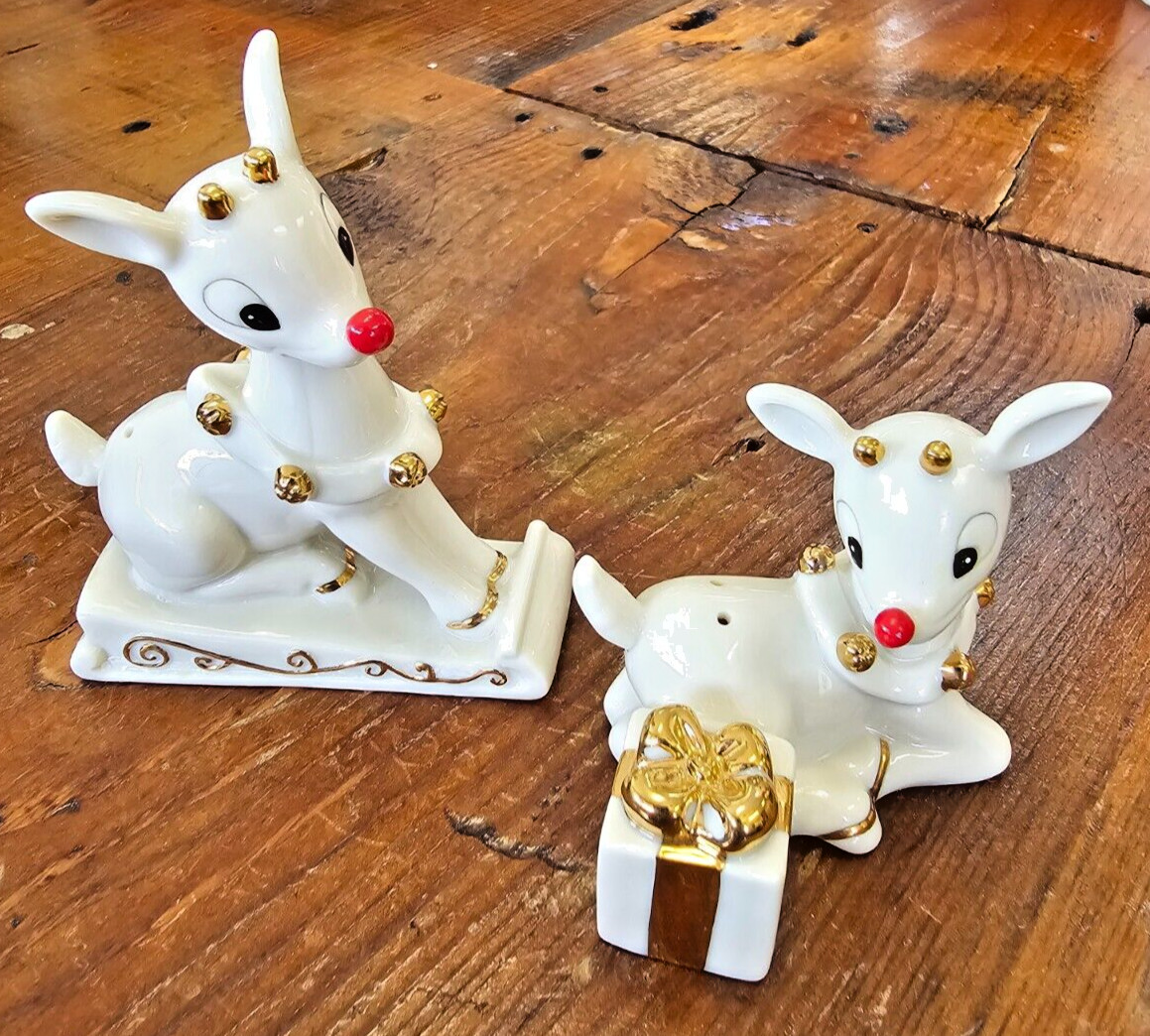Lenox Rudolph the Red Nosed Reindeer Salt & Pepper Shakers