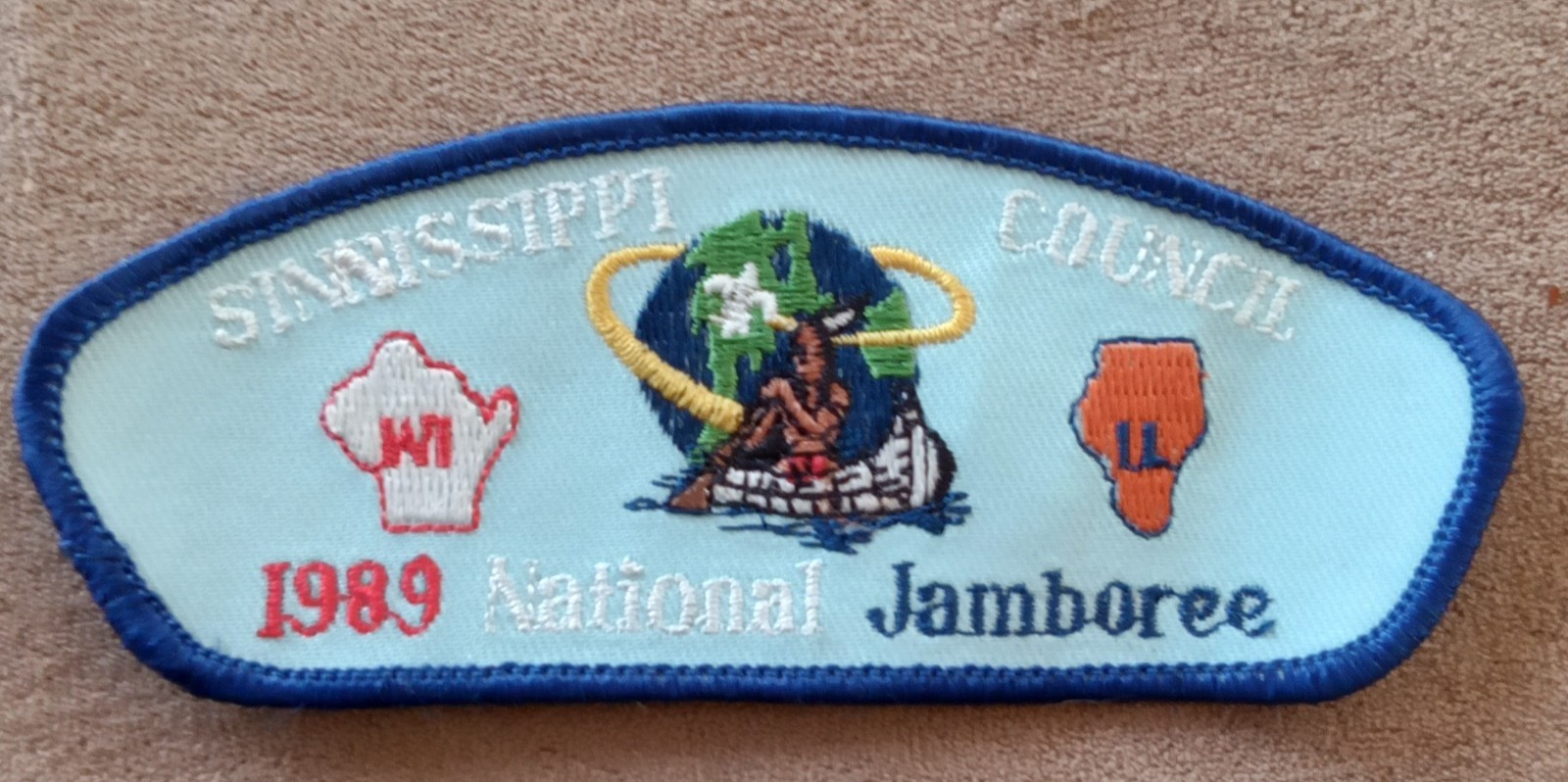 1989 National Jamboree Sinnissippi Council CSP Patch Wisconsin Illinois WI I