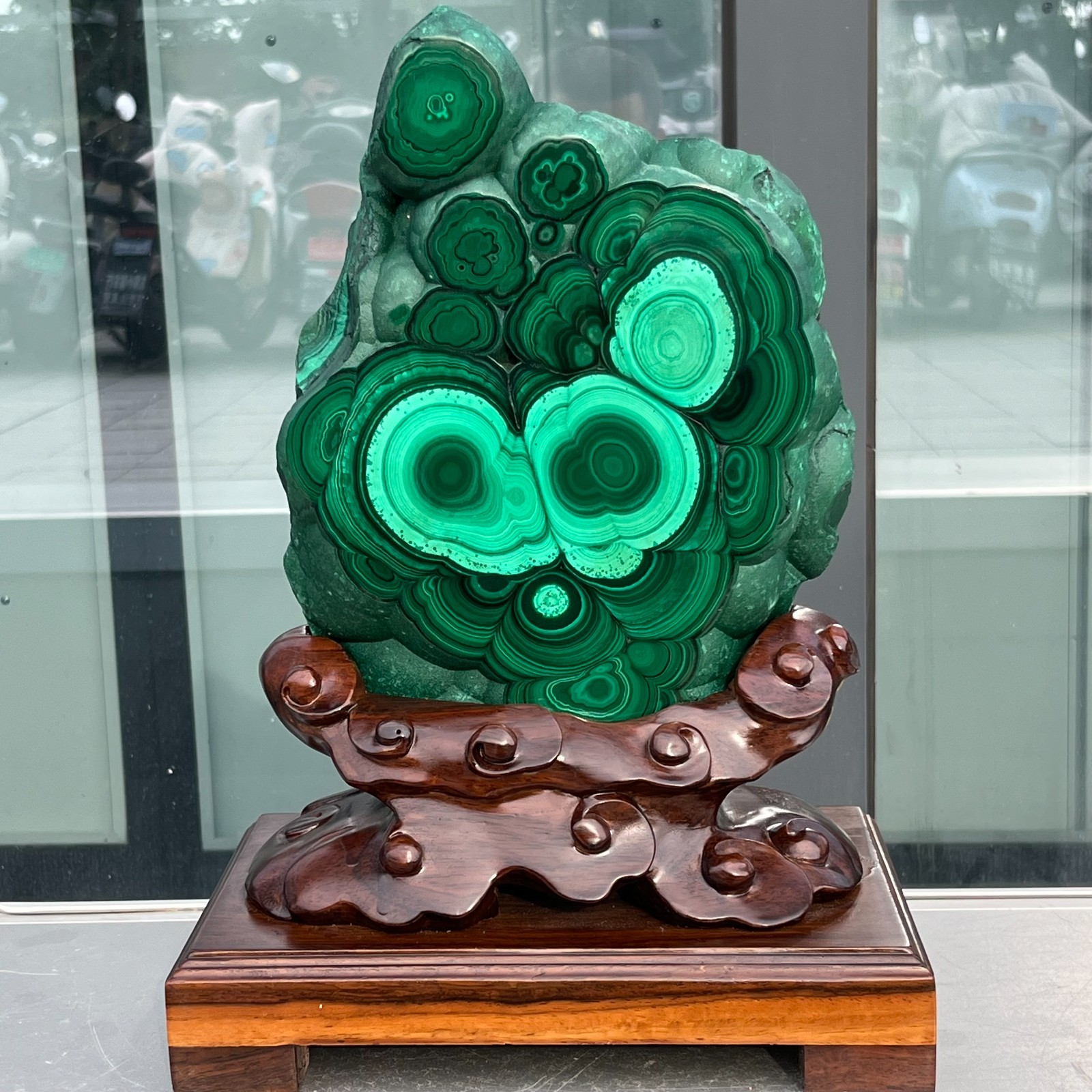 15.6LB Natural Polished Malachite Rough Gemstone Quartz Crystal Mineral Specimen
