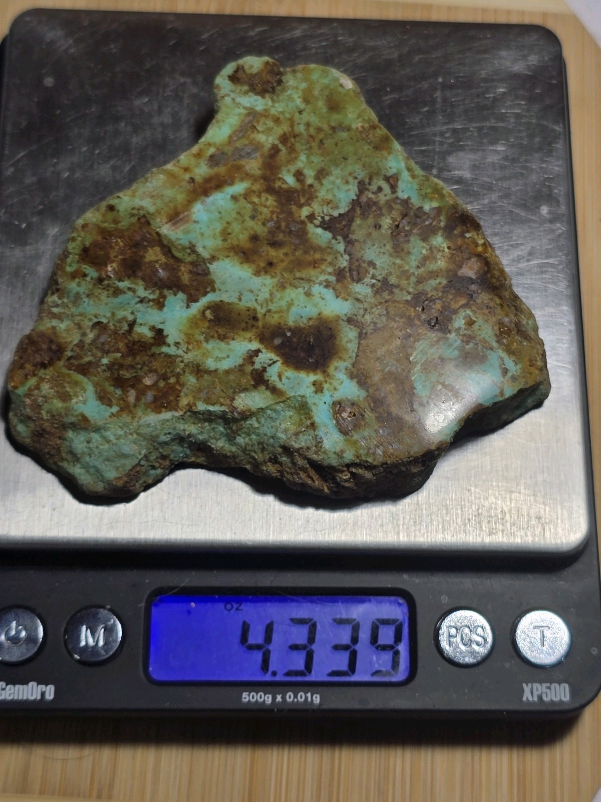 Kingman, Phoenix Rising Polychrome Turquoise Rough. 4.34 Oz Or 123 Grams. #99