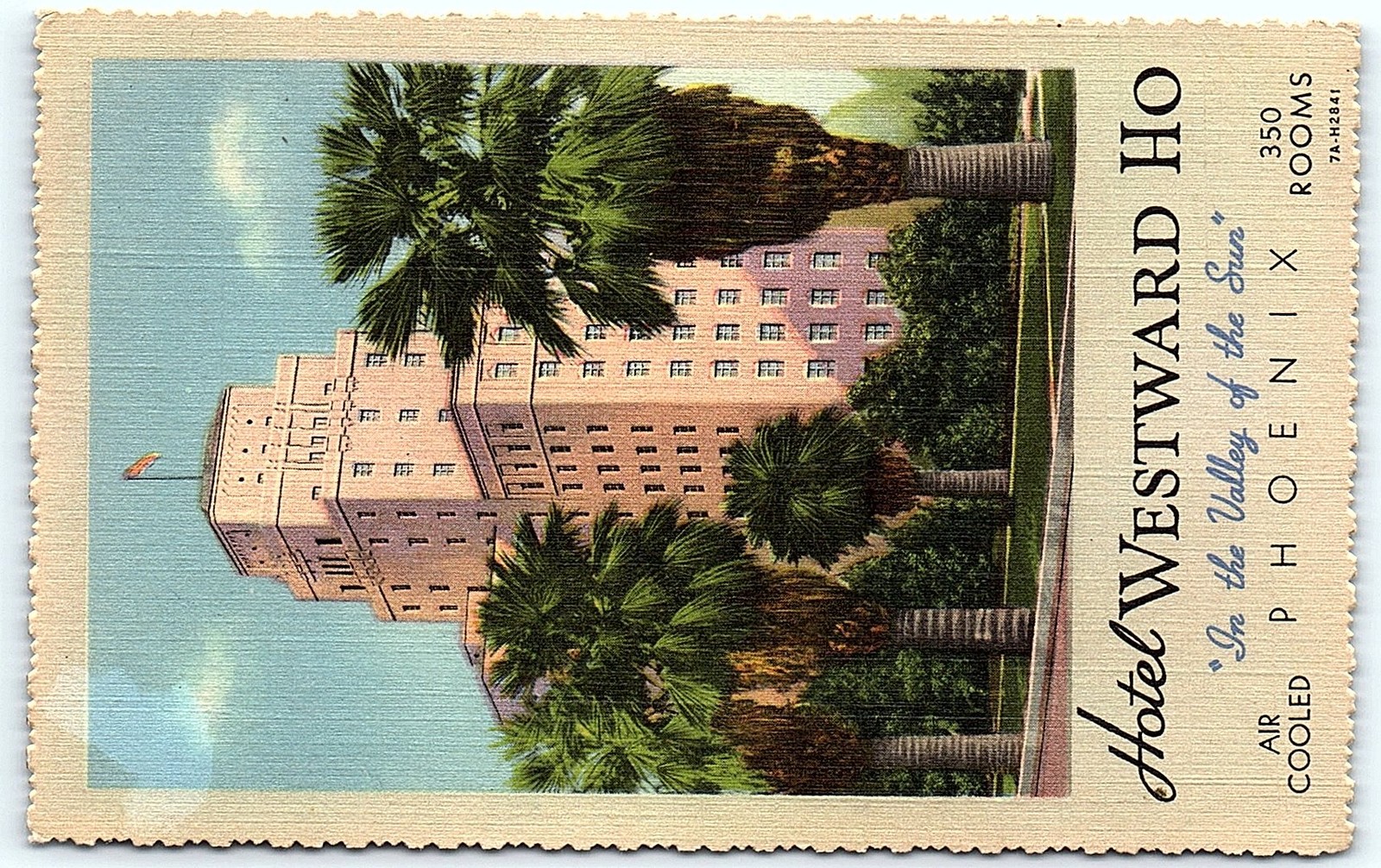 Vintage Postcard Westward Ho Hotel Phoenix Arizona