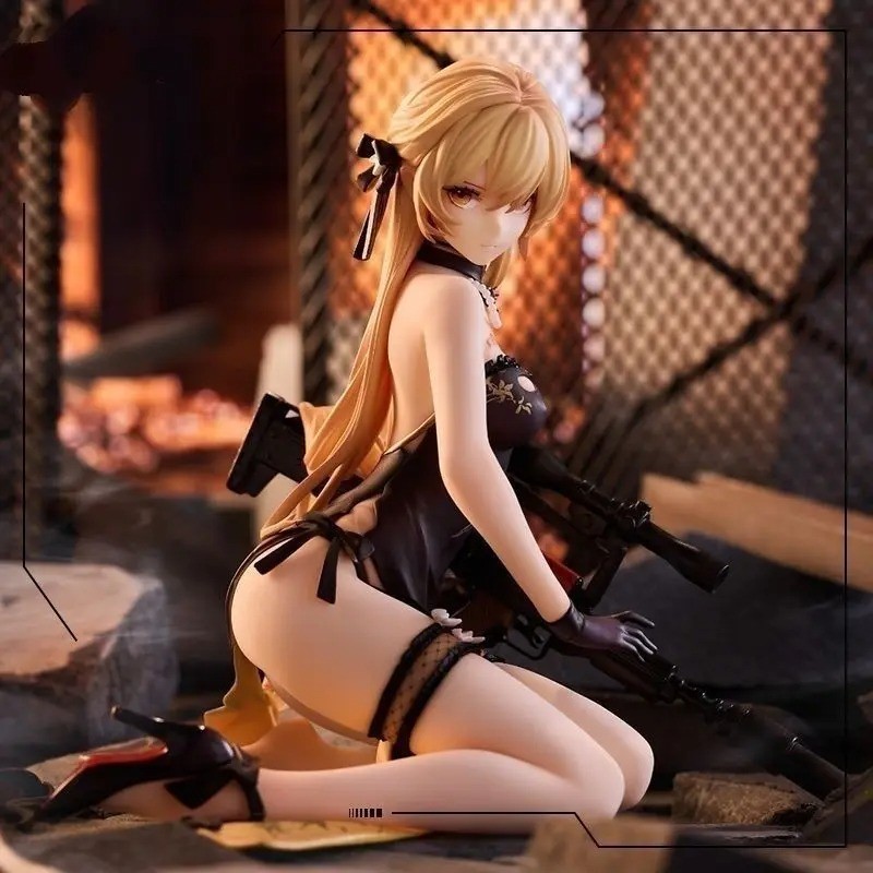 Fantasy Game Female Character PVC Figure Purple Outfit Collectible Gift