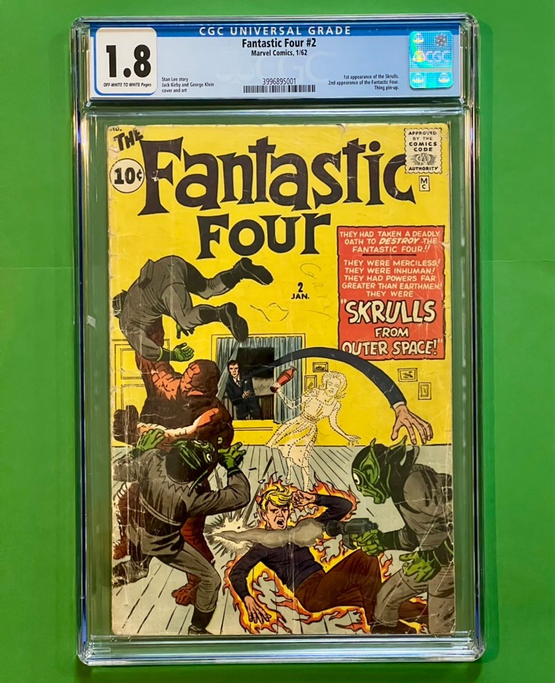 Fantastic Four #2 (Marvel, Jan 1962) 2nd Fantastic Four 1st app Skrulls  **KEY