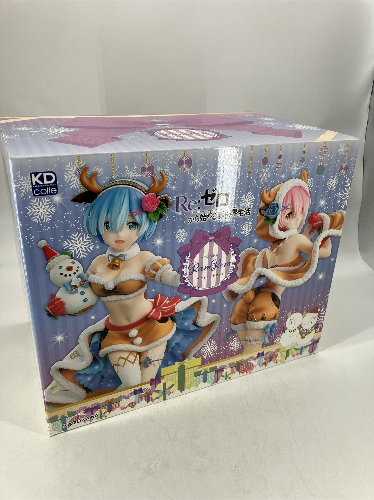 Re zero Rem Ram Reindeer Maid ver. Figure 1/7 Limited pedestal KDcolle 2021 Re zero Rem Ram Reindeer Maid ver. Figure 1/7 Limited pedestal KDcolle 2021