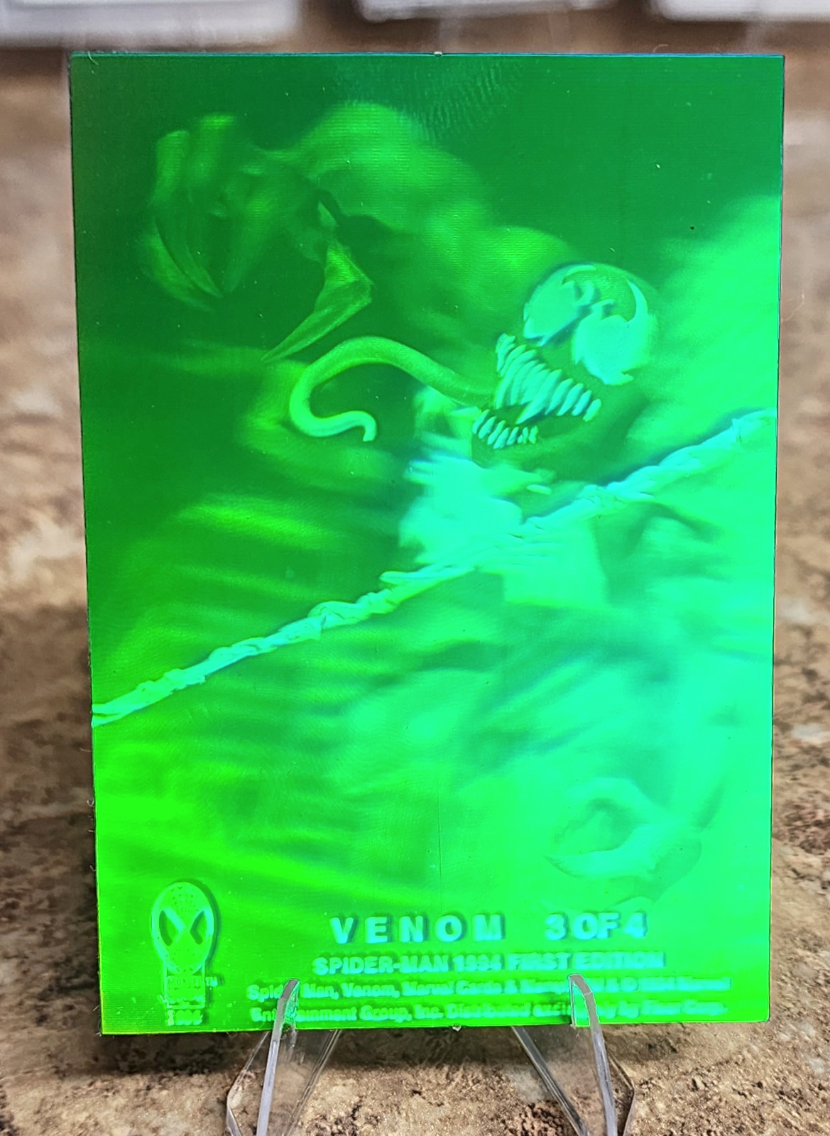 1994 Marvel Spider-Man 1st Edition Hologram Venom  #3/4