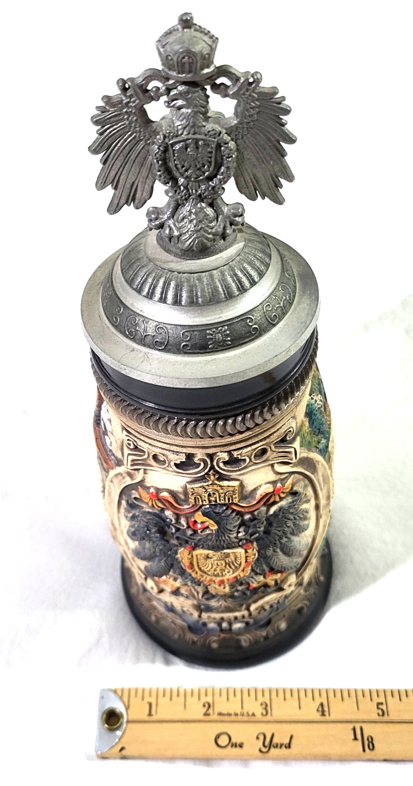 Zoller & Born Deutschland German Beer Stein Limited Edition 4994/5000 Pewter Lid