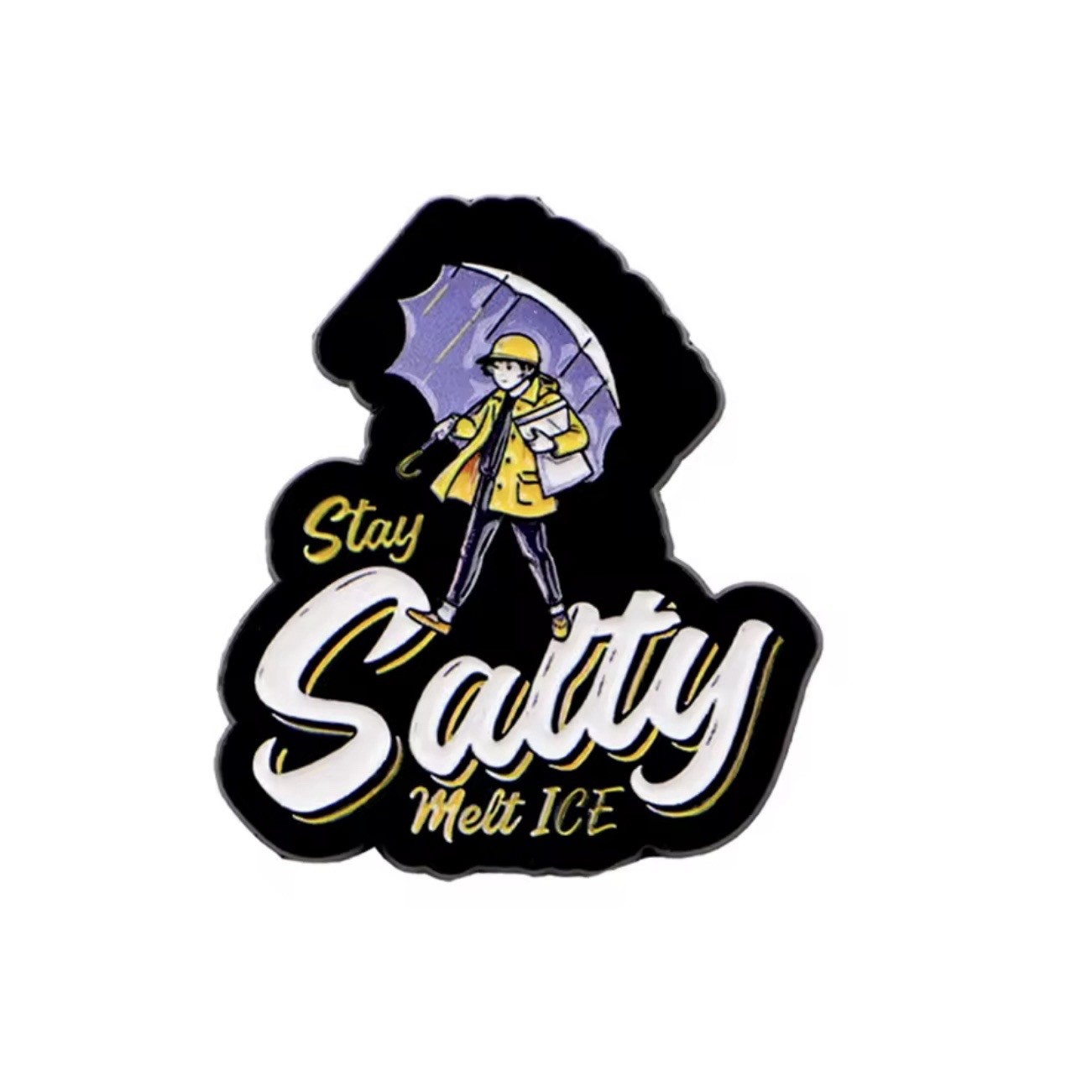 Stay Salty… Melt Ice Enamel Pin - Human Rights Protest Resist Abolish La Migra