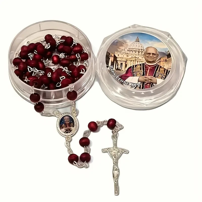  LOT OF 12    Blessed Rose Petal Rosary - Pope Leo XIV Angelus Edition from Rome