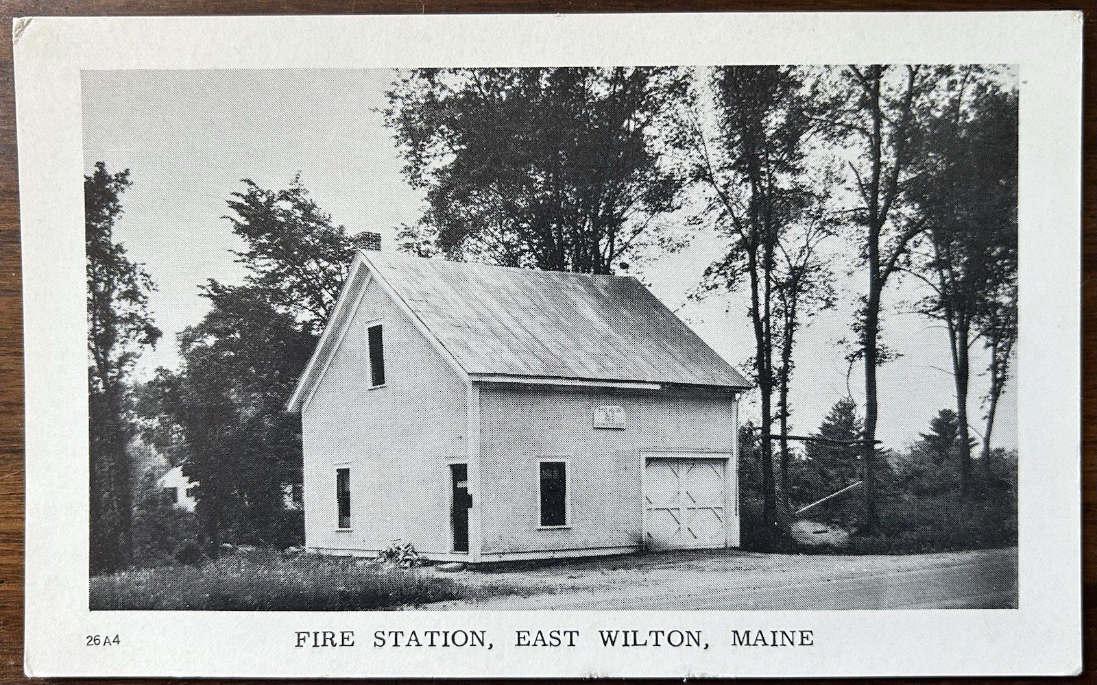 EAST WILTON, MAINE ME~Fire Department Station~Unused Vintage Postcard