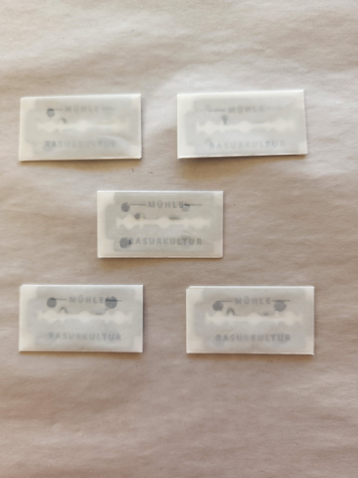 MÜHLE Stainless Steel Safety Razor Blades, 5 Count