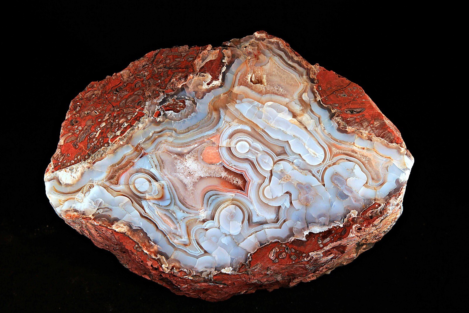 Very Large Polished Turkish Agate Halves