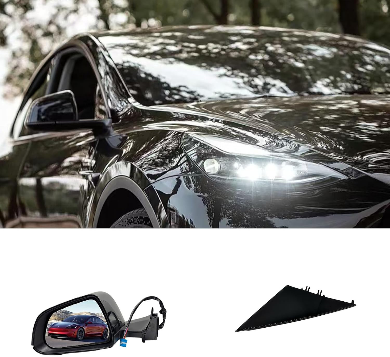 Replacement for Tesla Model 3 2017-2024 with Memory Recall/Power Folding/Heated