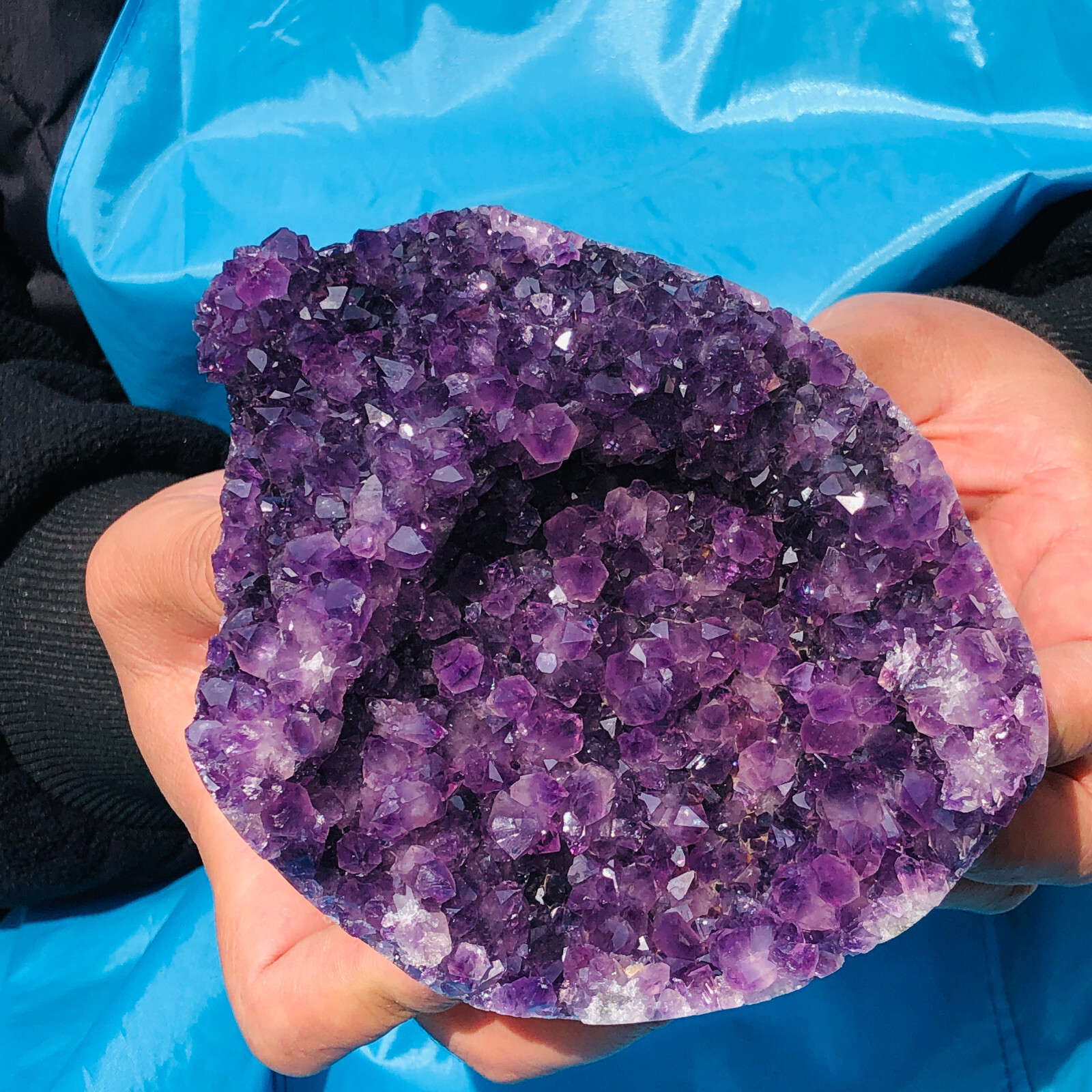 1270g TOP Natural Uruguayan Amethyst Cluster Cave Display Specimen Healing 171