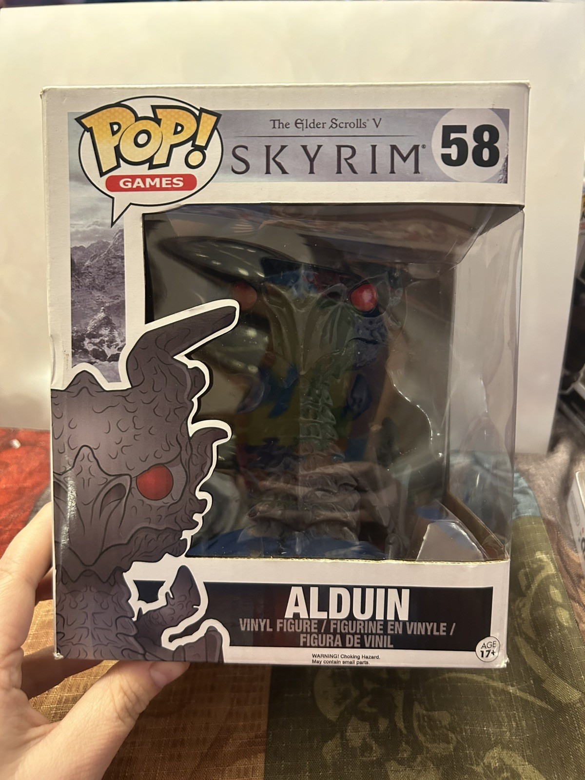 Funko Pop Games Skyrim Alduin #58 6” Super Sized Vinyl Figure Bethesda w/ Box