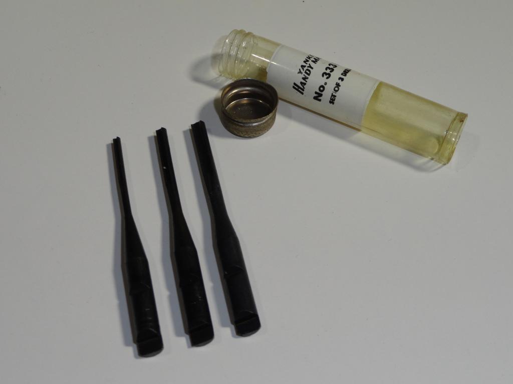 VTG STANLEY YANKEE PUSH DRILL POINTS 333H  NOS TUBE CABINETMAKERS 3Pc Set Unused